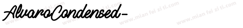 AlvaroCondensed字体转换
