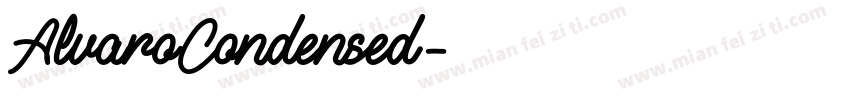 AlvaroCondensed字体转换