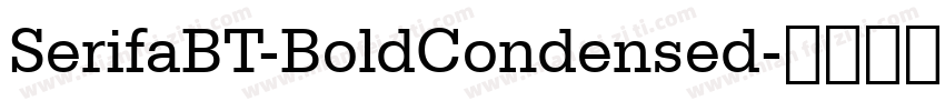 SerifaBT-BoldCondensed字体转换