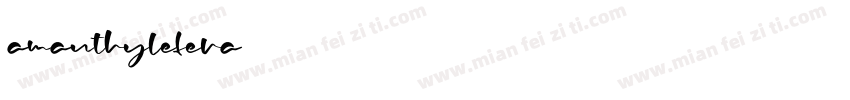 amanthylefera字体转换