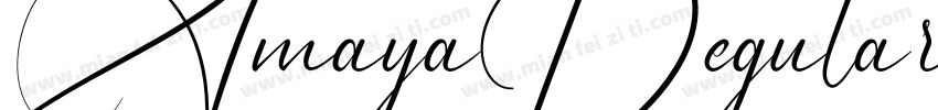 AmayaRegular字体转换