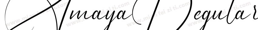 AmayaRegular字体转换