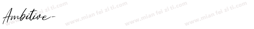 Ambitive字体转换