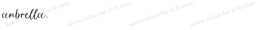 ambrella字体转换