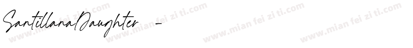 SantillanaDaughter字体字体转换