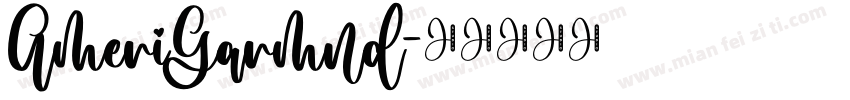 AmeriGarmnd字体转换