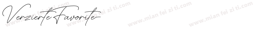 VerzierteFavorite字体转换