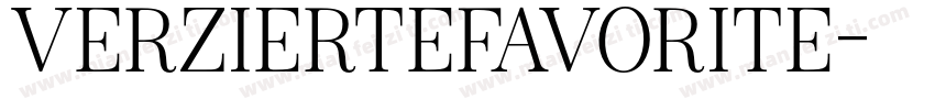 VerzierteFavorite字体转换