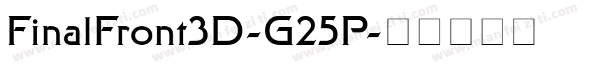 FinalFront3D-G25P字体转换