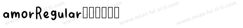 amorRegular字体转换