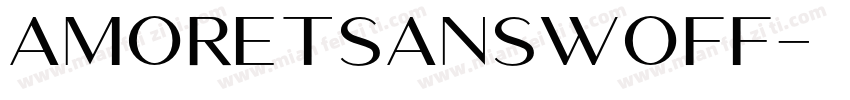 AmoretSanswoff字体转换