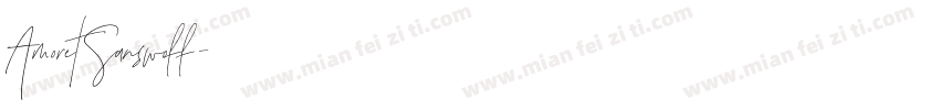 AmoretSanswoff字体转换