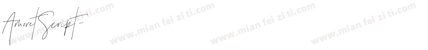 AmoretScript字体转换