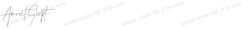 AmoretScript字体转换
