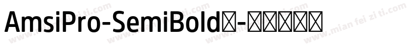 AmsiPro-SemiBold字字体转换