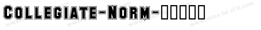 Collegiate-Norm字体转换