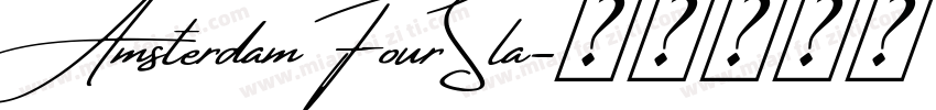 AmsterdamFourSla字体转换