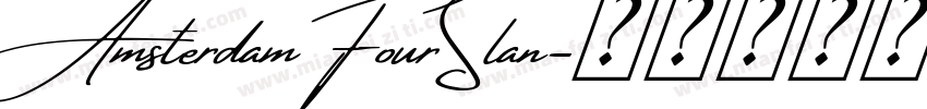 AmsterdamFourSlan字体转换