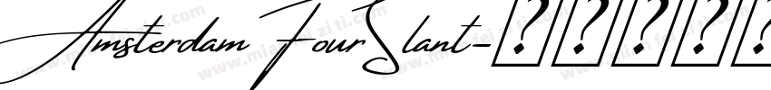 AmsterdamFourSlant字体转换