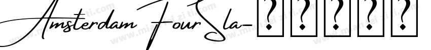 AmsterdamFourSla字体转换