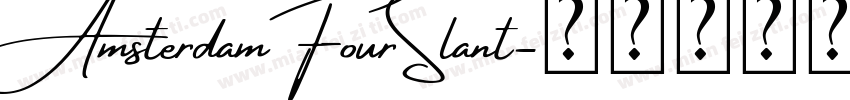 AmsterdamFourSlant字体转换