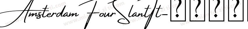 AmsterdamFourSlantTt字体转换