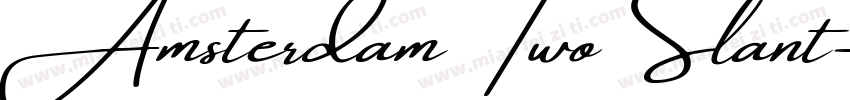 AmsterdamTwoSlant字体转换