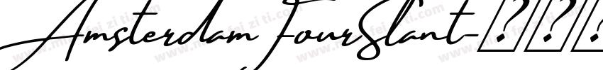 AmsterdamFourSlant字体转换