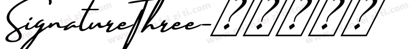 SignatureThree字体转换