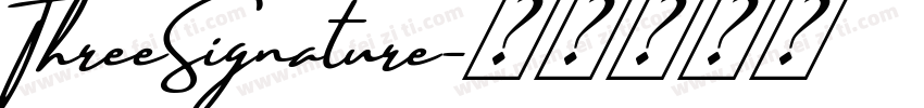 ThreeSignature字体转换