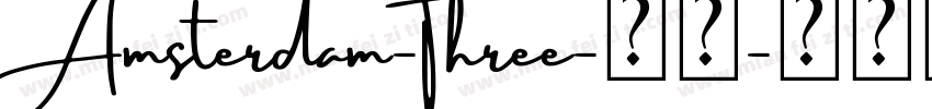 Amsterdam-Three-普通字体转换