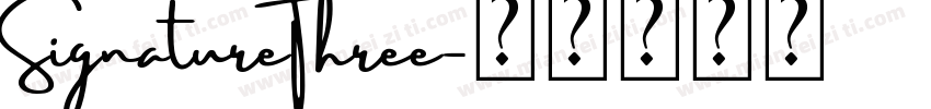 SignatureThree字体转换