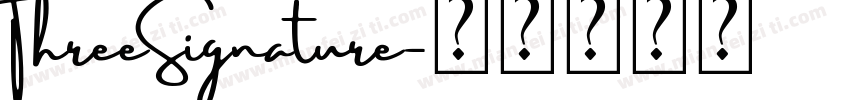 ThreeSignature字体转换