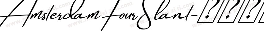 AmsterdamFourSlant字体转换