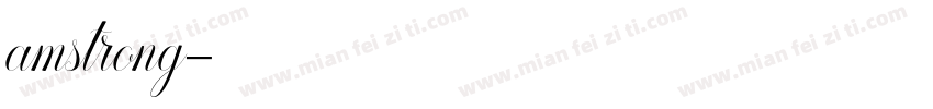 amstrong字体转换