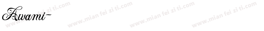 Awami字体转换