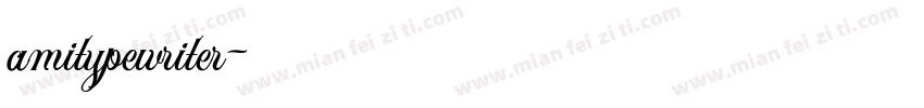 amitypewriter字体转换