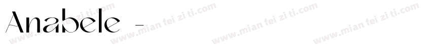 Anabele字体字体转换