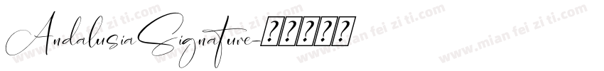 AndalusiaSignature字体转换