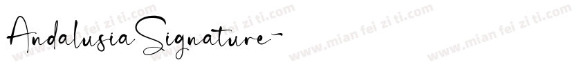 AndalusiaSignature字体转换