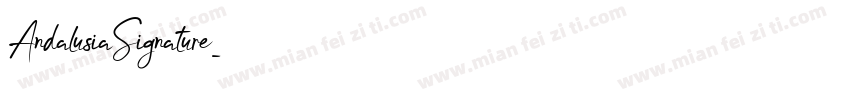 AndalusiaSignature字体转换