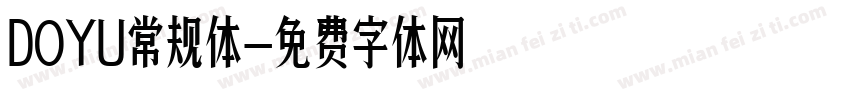 DOYU常规体字体转换