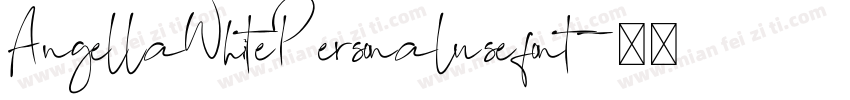 AngellaWhitePersonalusefont字体转换