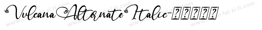 VulcanaAlternateItalic字体转换