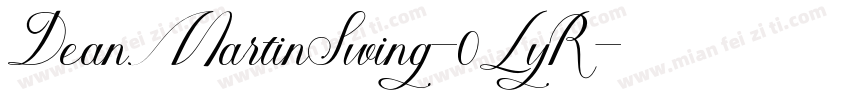 DeanMartinSwing-0LyR字体转换