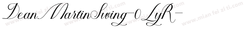 DeanMartinSwing-0LyR字体转换