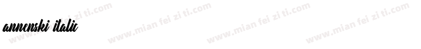 annenski_italic字体转换
