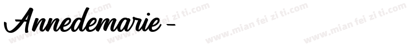 Annedemarie字体转换