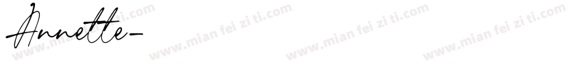 Annette字体转换