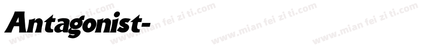 Antagonist字体转换